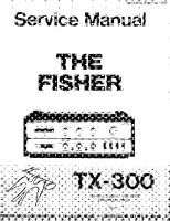 Fisher TX-300 - Service Manual